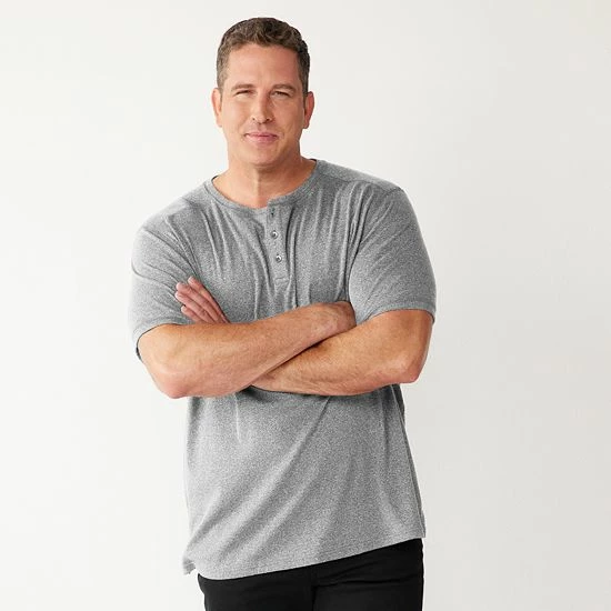 Big & Tall Apt. 9® Core Classic-Fit Henley Burgundy 6 Big & Tall Apt. 9® Core Classic-Fit Henley Burgundy - Image 4