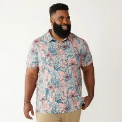 Men's Big & Tall Apt. 9® Printed Party Polo Gray Floral 17 Men's Big & Tall Apt. 9® Printed Party Polo Gray Floral -Apt. 9 Sales Store unnamed file 1029