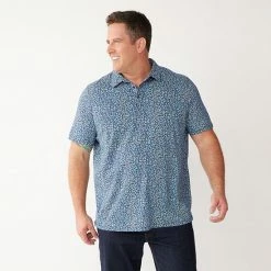 Men's Big & Tall Apt. 9® Printed Party Polo Gray Floral 19 Men's Big & Tall Apt. 9® Printed Party Polo Gray Floral -Apt. 9 Sales Store unnamed file 1031