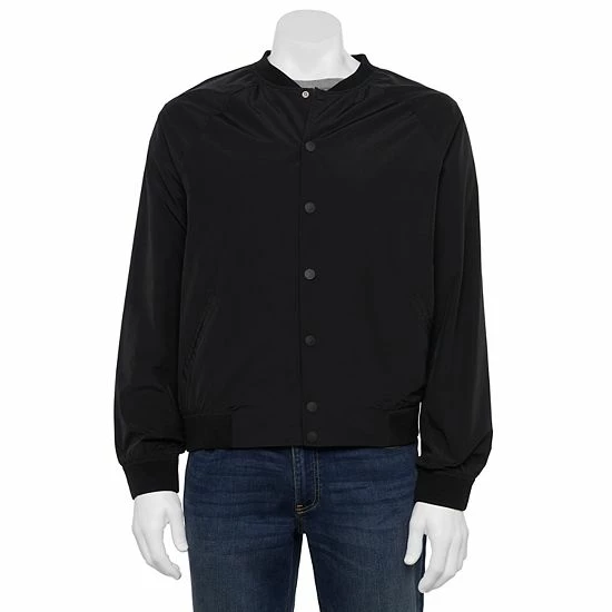 Men's Apt. 9® Athleisure Tech Bomber Jacket Beige 6 Men's Apt. 9® Athleisure Tech Bomber Jacket Beige - Image 4