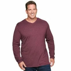 Big & Tall Apt. 9® Premier Flex Classic-Fit Stretch V-Neck Tee Winetasting