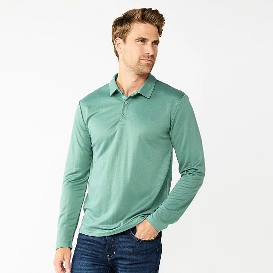 Men's Apt. 9® Interlock Polo Gray 11 Men's Apt. 9® Interlock Polo Gray - Image 9