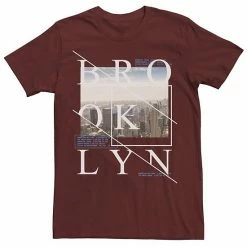 Men's Apt. 9® Brooklyn Text Skyline Overlay Poster Tee Cardinal
