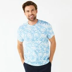 Men's Apt. 9® Patterned Crewneck Tee Bamboo Pink