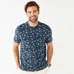 Men's Apt. 9® Patterned Crewneck Tee Bamboo Pink -Apt. 9 Sales Store unnamed file 1274