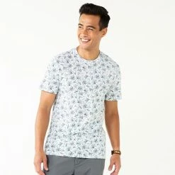 Men's Apt. 9® Patterned Crewneck Tee Bamboo Pink -Apt. 9 Sales Store unnamed file 1277