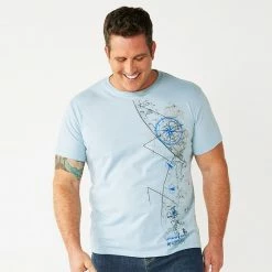 Big & Tall Apt. 9® Patterned Graphic Tee Time Stamped -Apt. 9 Sales Store unnamed file 1323