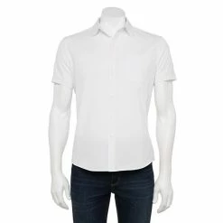 Men's Apt. 9® Smart Tech Classic-Fit Stretch Untucked Button-Down Shirt Black Print -Apt. 9 Sales Store unnamed file 1356