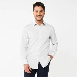 Men's Apt. 9® Premier Flex Slim-Fit Spread-Collar Dress Shirt Studio White -Apt. 9 Sales Store unnamed file 1372