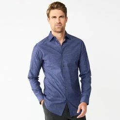 Men's Apt. 9® Premier Flex Slim-Fit Spread-Collar Dress Shirt Studio White -Apt. 9 Sales Store unnamed file 1377