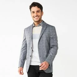 Men's Apt. 9® Premier Flex Slim-Fit Knit Sport Coat Gray Camo -Apt. 9 Sales Store unnamed file 1438