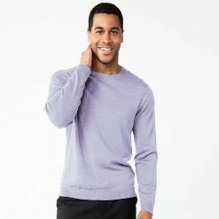 Men's Apt. 9® Merino Wool Blend Sweater Stone Heather -Apt. 9 Sales Store unnamed file 149