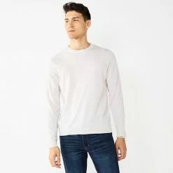 Men's Apt. 9® Merino Wool Blend Sweater Stone Heather -Apt. 9 Sales Store unnamed file 151