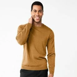 Men's Apt. 9® Merino Wool Blend Sweater Stone Heather -Apt. 9 Sales Store unnamed file 154