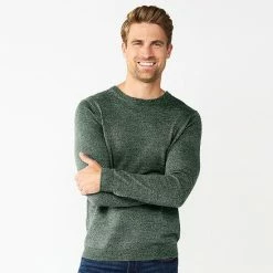 Men's Apt. 9® Merino Wool Blend Sweater Stone Heather -Apt. 9 Sales Store unnamed file 156