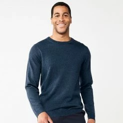 Men's Apt. 9® Merino Wool Blend Sweater Stone Heather -Apt. 9 Sales Store unnamed file 157