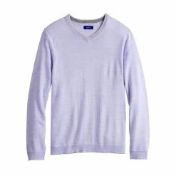 Men's Apt. 9® Merino Blend V-Neck Sweater Stone Heather -Apt. 9 Sales Store unnamed file 174