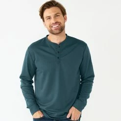 Men's Apt. 9® Core Henley Top Forest -Apt. 9 Sales Store unnamed file 2