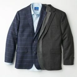 Men's Apt. 9® Premier Flex Slim-Fit Essential Sport Coat Navy Indigo Seersucker -Apt. 9 Sales Store unnamed file 203