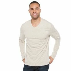 Men's Apt. 9® Premier Flex Standard-Fit Solid V-neck Tee Gray -Apt. 9 Sales Store unnamed file 233