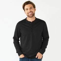 Men's Apt. 9® Core Henley Top Forest