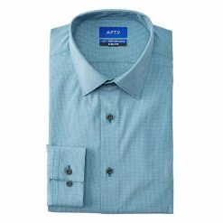 Men's Apt. 9® Slim-Fit Performance Dress Shirt Triangle Geo Blue -Apt. 9 Sales Store unnamed file 262