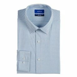 Men's Apt. 9® Slim-Fit Performance Dress Shirt Triangle Geo Blue -Apt. 9 Sales Store unnamed file 265