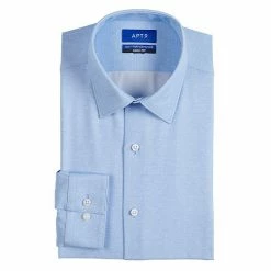 Men's Apt. 9® Slim-Fit Performance Dress Shirt Triangle Geo Blue -Apt. 9 Sales Store unnamed file 267