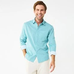 Men's Apt. 9® Slim Untucked-Fit Athleisure Tech Shirt Winetasting -Apt. 9 Sales Store unnamed file 290