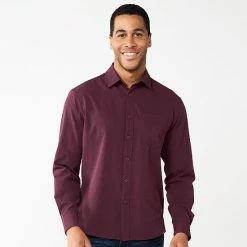 Men's Apt. 9® Slim Untucked-Fit Athleisure Tech Shirt Winetasting -Apt. 9 Sales Store unnamed file 296