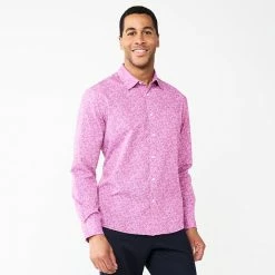 Men's Apt. 9® Slim Untucked-Fit Athleisure Tech Shirt Winetasting -Apt. 9 Sales Store unnamed file 297