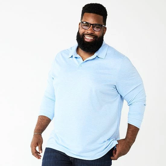 Big & Tall Apt. 9® Interlock Polo Old Rose 5 Big & Tall Apt. 9® Interlock Polo Old Rose - Image 3