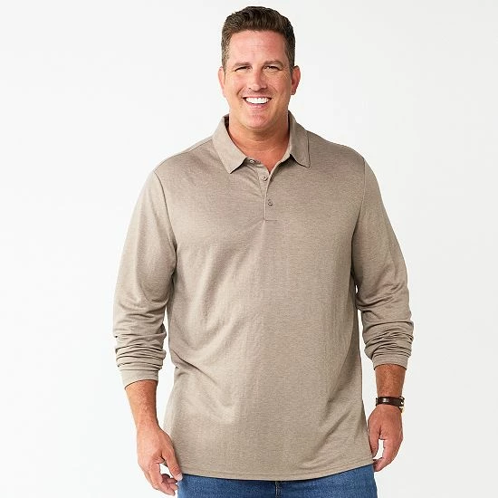 Big & Tall Apt. 9® Interlock Polo Old Rose 6 Big & Tall Apt. 9® Interlock Polo Old Rose - Image 4