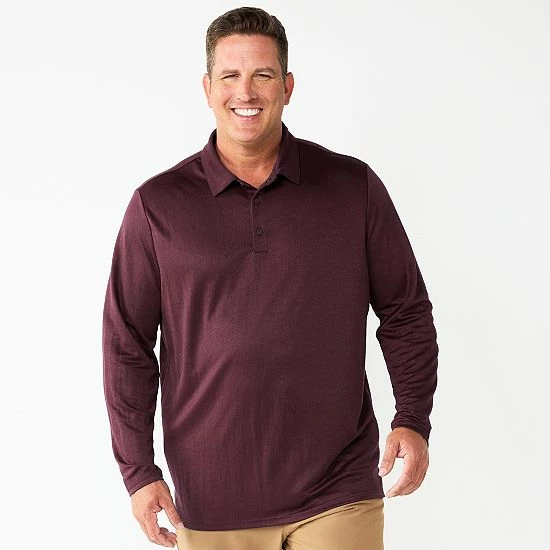 Big & Tall Apt. 9® Interlock Polo Old Rose 8 Big & Tall Apt. 9® Interlock Polo Old Rose - Image 6