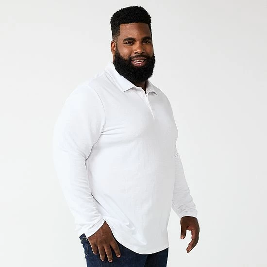 Big & Tall Apt. 9® Interlock Polo Old Rose 9 Big & Tall Apt. 9® Interlock Polo Old Rose - Image 7