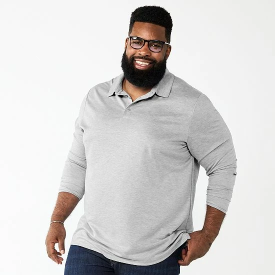 Big & Tall Apt. 9® Interlock Polo Old Rose 10 Big & Tall Apt. 9® Interlock Polo Old Rose - Image 8