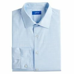Big & Tall Apt. 9® Premier Flex Spread-Collar Dress Shirt Blue Windowpane 28 Big & Tall Apt. 9® Premier Flex Spread-Collar Dress Shirt Blue Windowpane -Apt. 9 Sales Store unnamed file 335