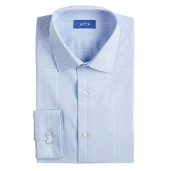 Big & Tall Apt. 9® Premier Flex Spread-Collar Dress Shirt Blue Windowpane 29 Big & Tall Apt. 9® Premier Flex Spread-Collar Dress Shirt Blue Windowpane -Apt. 9 Sales Store unnamed file 336