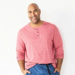 Big & Tall Apt. 9® Core Henley Top Medium Blue -Apt. 9 Sales Store unnamed file 373