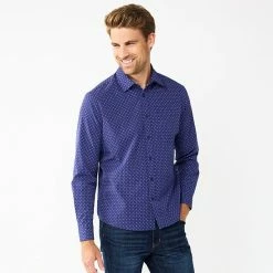 Men's Apt. 9® Athleisure Untucked-Fit Tech Shirt Grey -Apt. 9 Sales Store unnamed file 398