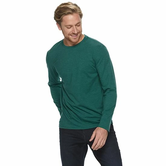 Big & Tall Apt. 9® Premier Flex Classic-Fit Stretch Crewneck Tee Dark Teal 11 Big & Tall Apt. 9® Premier Flex Classic-Fit Stretch Crewneck Tee Dark Teal - Image 9