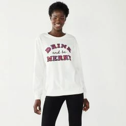 Women's Apt. 9® Holiday Graphic Sweatshirt Merry Shine -Apt. 9 Sales Store unnamed file 460