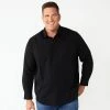 Big & Tall Apt. 9® Button-Down Tech Shirt Mineral Black -Apt. 9 Sales Store unnamed file 468