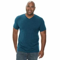Big & Tall Apt. 9® Core Solid V-Neck Tee Deep Teal -Apt. 9 Sales Store unnamed file 516