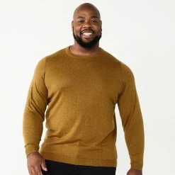 Big & Tall Apt. 9® Crewneck Sweater Navy Purple -Apt. 9 Sales Store unnamed file 531