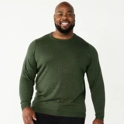 Big & Tall Apt. 9® Crewneck Sweater Navy Purple -Apt. 9 Sales Store unnamed file 532