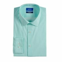 Men's Apt. 9® Premier Flex Extra-Slim Fit Spread-Collar Dress Shirt Black Grid Plaid -Apt. 9 Sales Store unnamed file 550