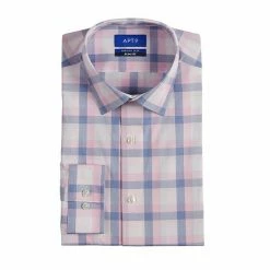 Men's Apt. 9® Premier Flex Extra-Slim Fit Spread-Collar Dress Shirt Black Grid Plaid -Apt. 9 Sales Store unnamed file 556