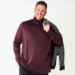 Big & Tall Apt. 9® Turtleneck Coal Blue -Apt. 9 Sales Store unnamed file 575