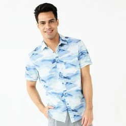 Men's Apt. 9® Athleisure Untucked-Fit Tech Shirt Painterly Camo -Apt. 9 Sales Store unnamed file 584